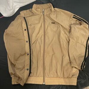 Adidas, (xs) size, brown tan , wind breaker excellent condition